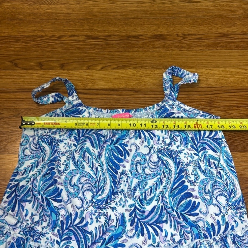 Lilly Pulitzer Loro dress Baha blue Bird is the word Size Small - Picture 11 of 13